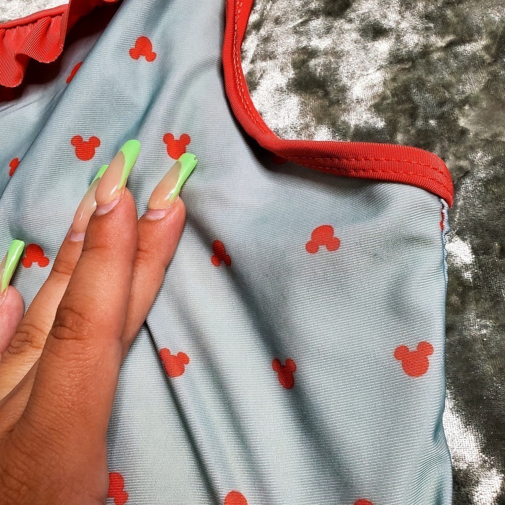 Junk Food Disney Mickey Mouse Ruffle One-Piece Swinsuit - Picture 3 of 6